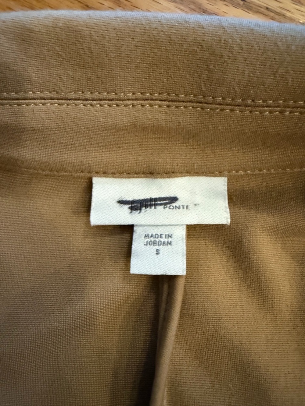 J. Jill Longline Ponte Blazer in Camel - Picture 6 of 7